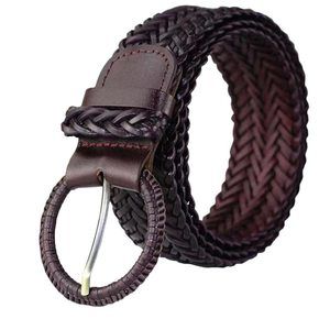 Women Leather Braided Causal And Dress Belt 1.6 Inch Wide Girls Soft Woven😘